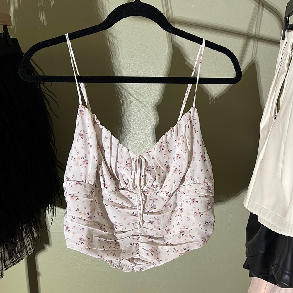 American Threads Runched Cami - Picture 2 of 7